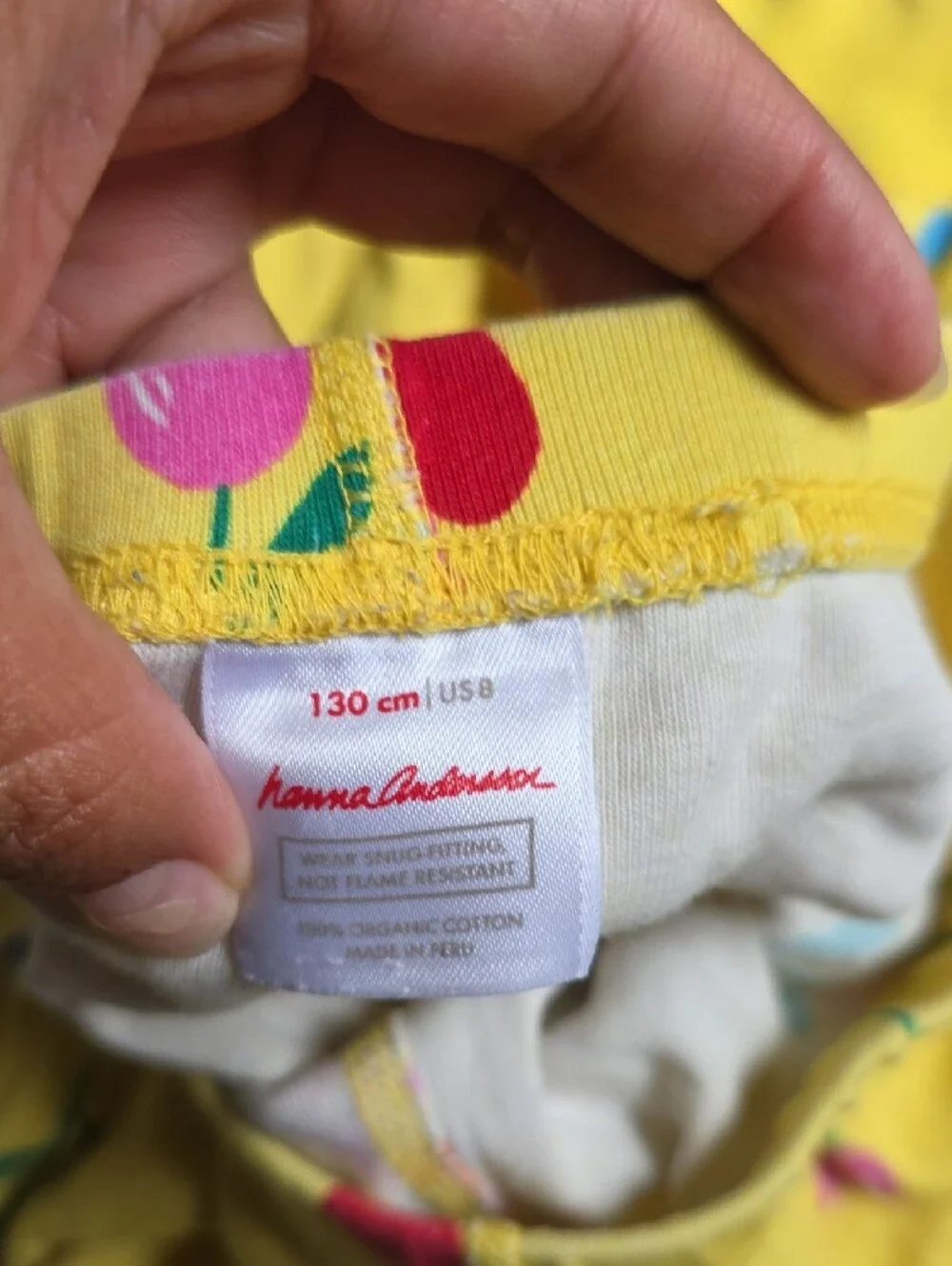Hanna Andersson Yellow Floral & Berry Kids Pajama Set